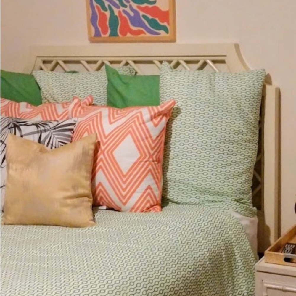 IKEA Green Geometric Bedding Set